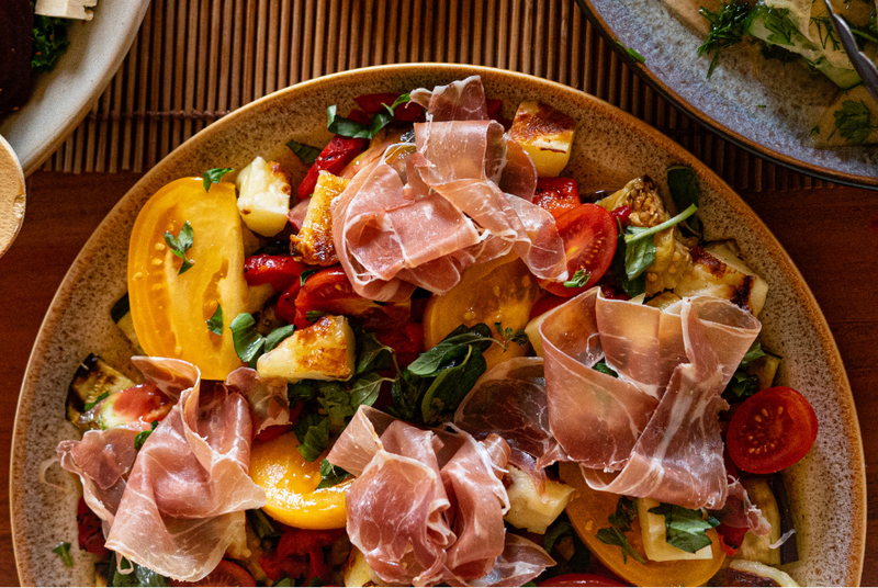 Salade gourmande inspirée d’une ratatouille