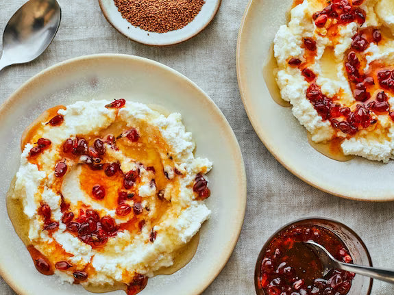 Fromage ricotta au miel et à l'argousier