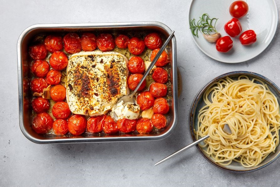 Pâtes aux tomates et à la feta