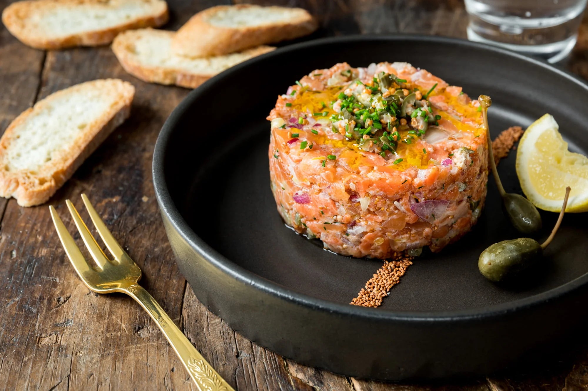 Tartare aux deux saumons façon caméline