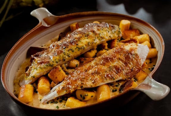 Filets de plie en croûte de caméline