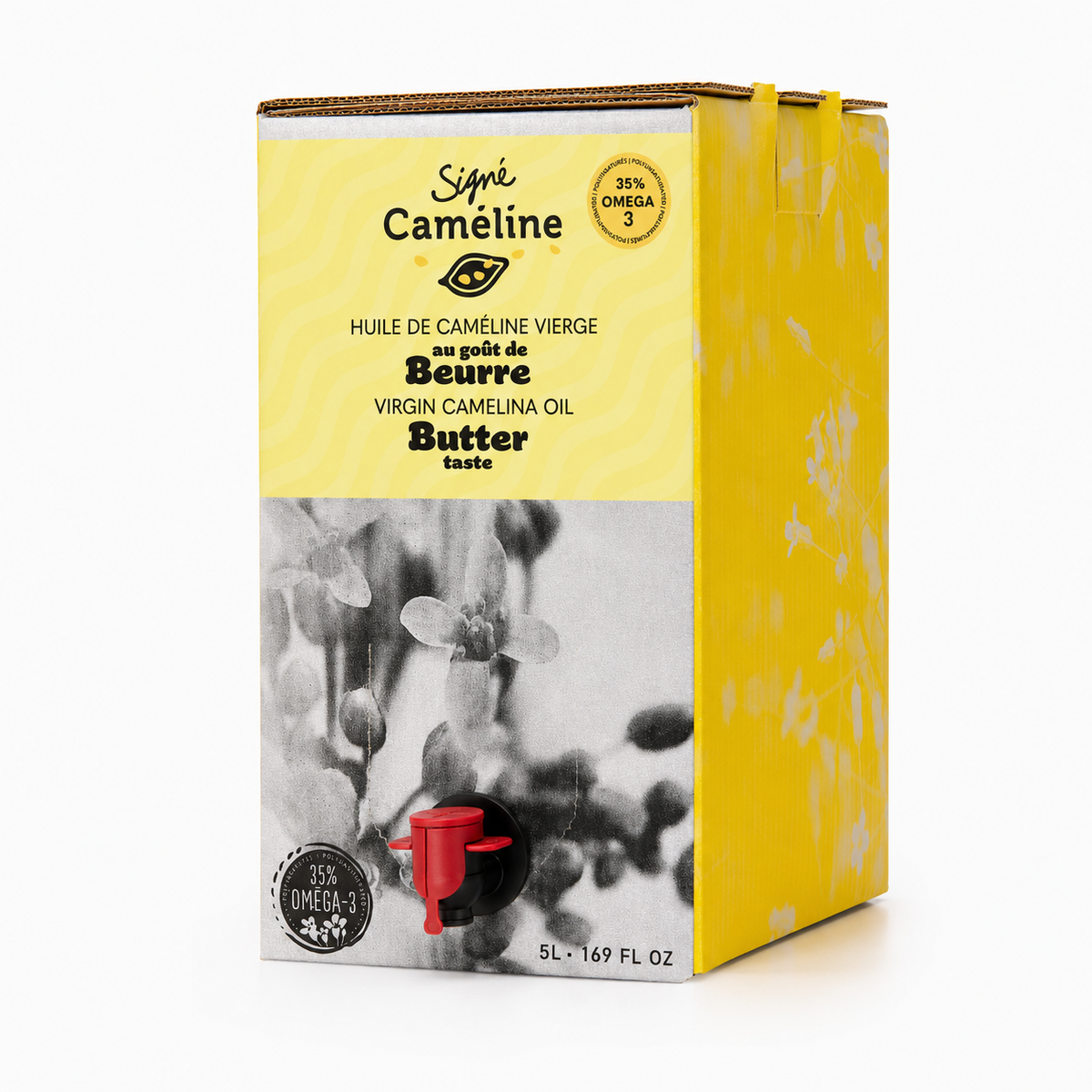 Huile de caméline au goût de beurre 5L format vinier