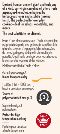 Huile de caméline vierge 5L format vinier