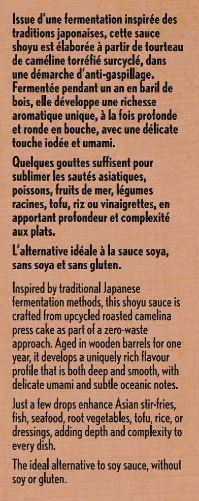 Sauce Shoyu caméline & pois