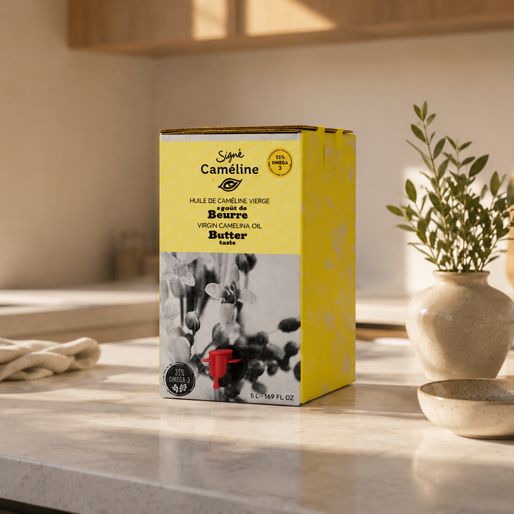 Huile de caméline au goût de beurre 5L format vinier