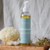 Huile de douche moussante fait d’huile de caméline - Eucalyptus et Menthe