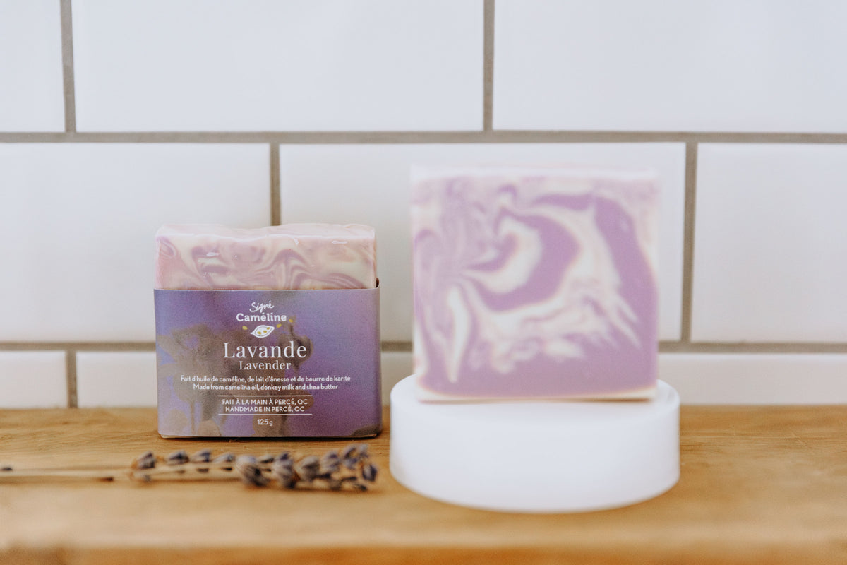 Camelina soaps