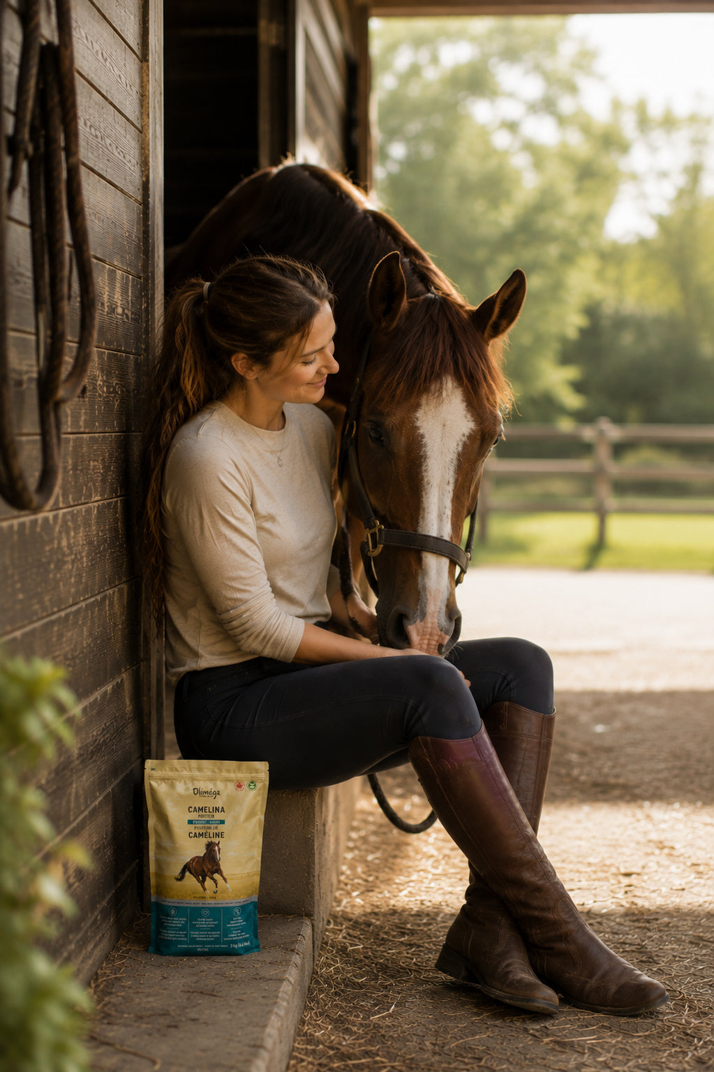 Protéine de caméline pour chevaux